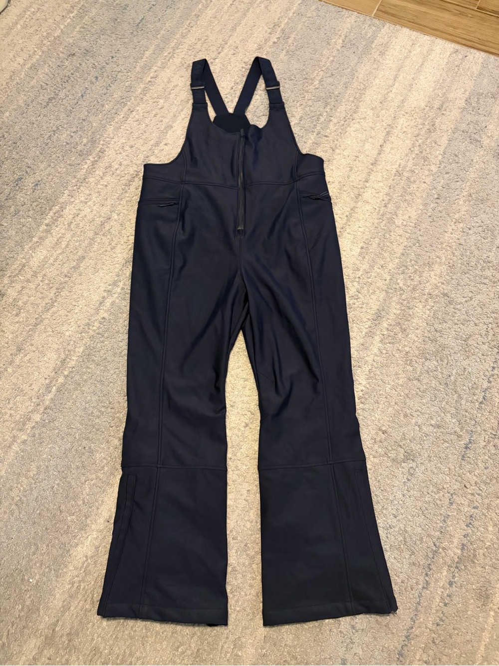 Halfdays Isabel Softshell Ski Bib Pants Navy Blue Women Plus Size 1X / 1TG